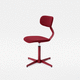 sedia da ufficio contemporanea / da interno / in tessuto / con supporto in alluminio