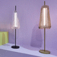 lampada da terra / in acciaio / in vetro / contemporanea