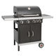 barbecue a gas / con rotelle / in metallo / con carrello