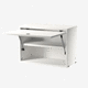 mobile contenitore da parete / contemporaneo / in MDF laccato / bianco
