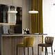 lampada a sospensione / in alluminio / in ottone lucidato / contemporanea