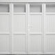 porta battente per garage / in PVC / manuale