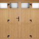 porta battente per garage / in PVC / manuale