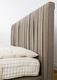 testiera per letto matrimoniale / contemporanea / in tessuto / imbottita