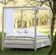 letto a baldacchino / matrimoniale / contemporaneo / in legno