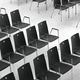 sedia contemporanea / da interno / in tessuto / con supporto in metallo