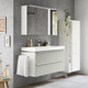 mobile lavabo sospeso / in melaminico / contemporaneo / senza ante