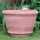 vaso da giardino in terracotta / conico