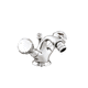 miscelatore per bidet / da appoggio / in metallo / in cristallo Swarovski®
