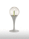 lampada da tavolo / in cristallo / in metallo / contemporanea