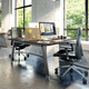 scrivania per open space / da terra / da 2 persone / contemporanea