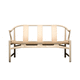 panca contemporanea / in legno / in corda / con schienale