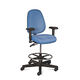 sgabello da ufficio in polipropilene / con rotelle / ad altezza regolabile / ergonomico