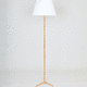 lampada da terra / in ottone / in bambù / contemporanea