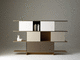 scaffale modulare / moderno / in legno / contract