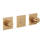 set vasca in ottone / da parete / contemporaneo / contract