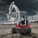 escavatore mini / gommato / girevole / per cantiere