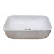 lavabo da appoggio / in pietra naturale / rettangolare / contemporaneo