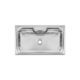 lavello a 1 vasca / senza gocciolatoio / in acciaio inox / da incasso