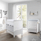 letto per neonato contemporaneo / con rotelle / per bambini (unisex) / in legno laccato
