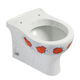WC da appoggio / in ceramica / per uso residenziale / rotondo