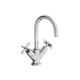 miscelatore per lavabo / da appoggio / in metallo cromato / da bagno
