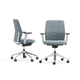 sedia da ufficio contemporanea / da interno / in tessuto / in pelle