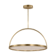 lampadario contemporaneo / in ottone / in acrilico / con 1 punto luce