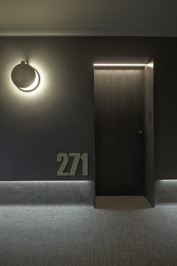 Pavimentazione di Chilewich e rivestimento murale in ME hotel di Milano IL Duca New York, NY