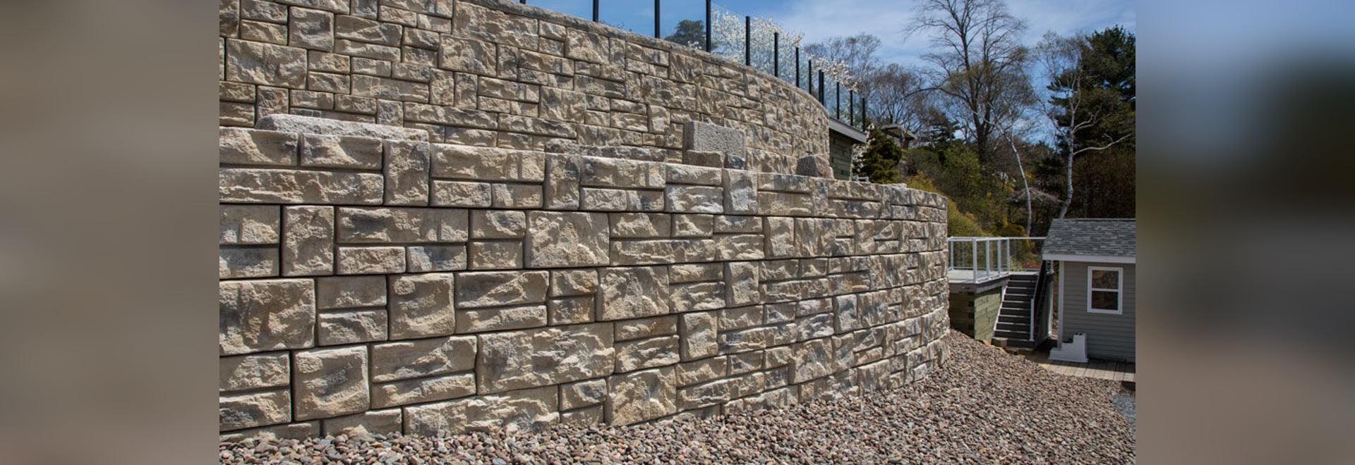 NUOVO: muro di sostegno prefabbricato dal mattone dello shaw