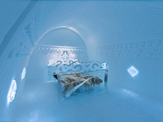 La venticinquesima edizione del Icehotel include una serie quadrata di vortice