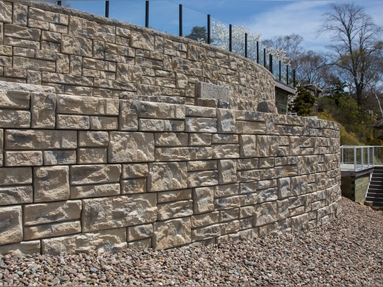 NUOVO: muro di sostegno prefabbricato dal mattone dello shaw