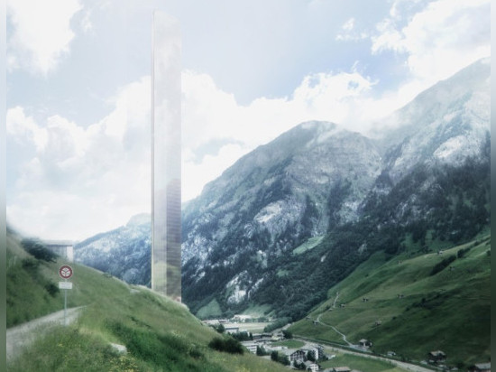 Il Morphosis progetta il grattacielo riflettente ultrasottile per la valle svizzera del ricorso