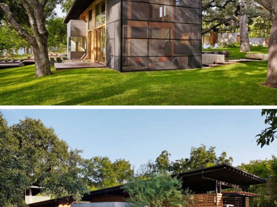 Lago|Flato ha progettato questa casa contemporanea in Austin, il Texas.