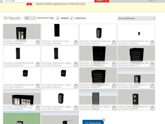 EuroCave è su Sketchup!