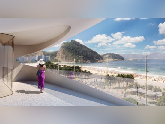 La prima costruzione brasiliana di Zaha Hadid ha progettato per la spiaggia di Copacabana