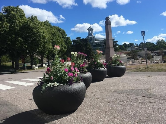 La scelta urbana ad Hanko: fioriere Venere