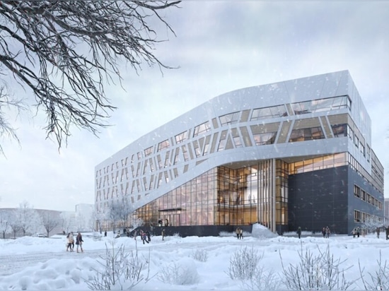 Il primo edificio canadese a zero emissioni di carbonio, il primo edificio universitario in legno di massa a crescere a Toronto