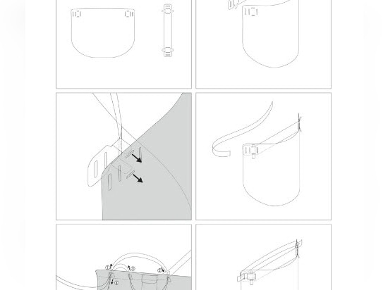 Foster + Partners condivide un modello di visiera riutilizzabile per aiutare la lotta contro COVID-19