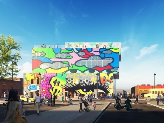 Il nuovo edificio in vetro di MVRDV nel mercato orientale di Detroit è una lettera d'amore alla città