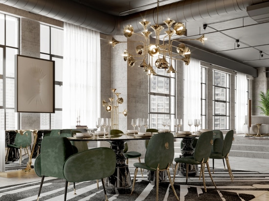 Idee di lusso per la sala da pranzo per dare a questa stanza un aspetto glamour!