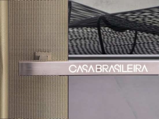 Casa Brasileira-Brasile Banker Rivestimento in rete metallica intrecciata per il design degli interni degli ascensori