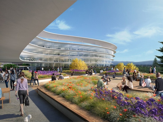 L'ultima città universitaria della Silicon Valley dell'Apple ha potuto essere “ufficio futuristico di tecnologia„ da HOK