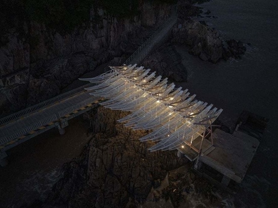 Un padiglione cinetico in riva al mare riporta la vita su un'isola cinese
