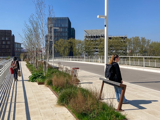 Panchina personalizzata - Ponte Olimpico Louafi Bouguera, Parigi