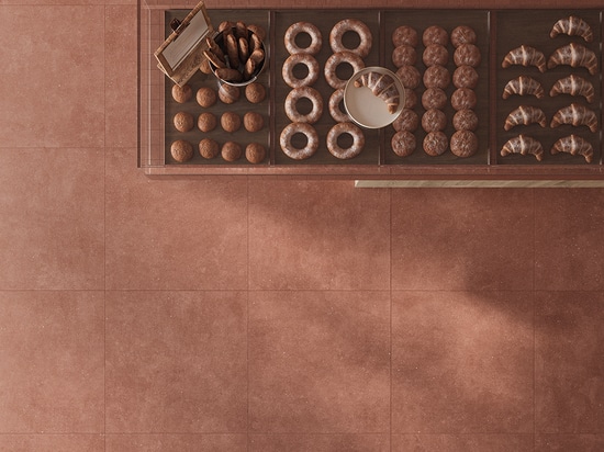 La forza espressiva del colore rosso nelle lastre ceramiche di Casalgrande Padana