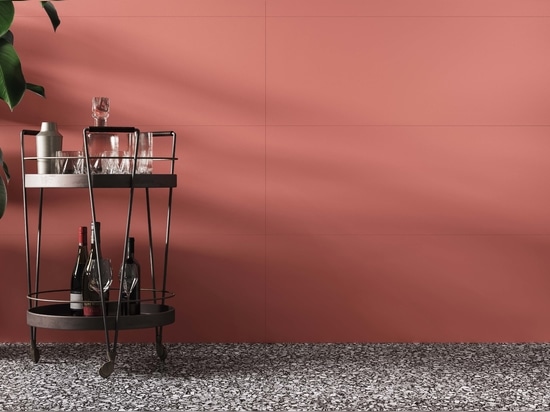 La forza espressiva del colore rosso nelle lastre ceramiche di Casalgrande Padana