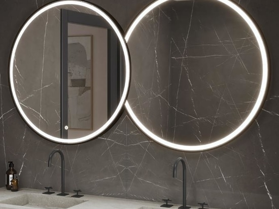 Specchio a bolle con LED