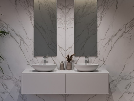 Piano d'appoggio Ara Corian® Design Bacino