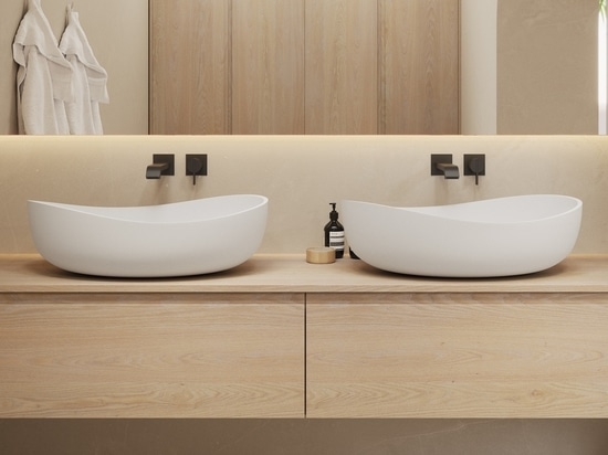 Bacino in superficie solida Genova Countertop